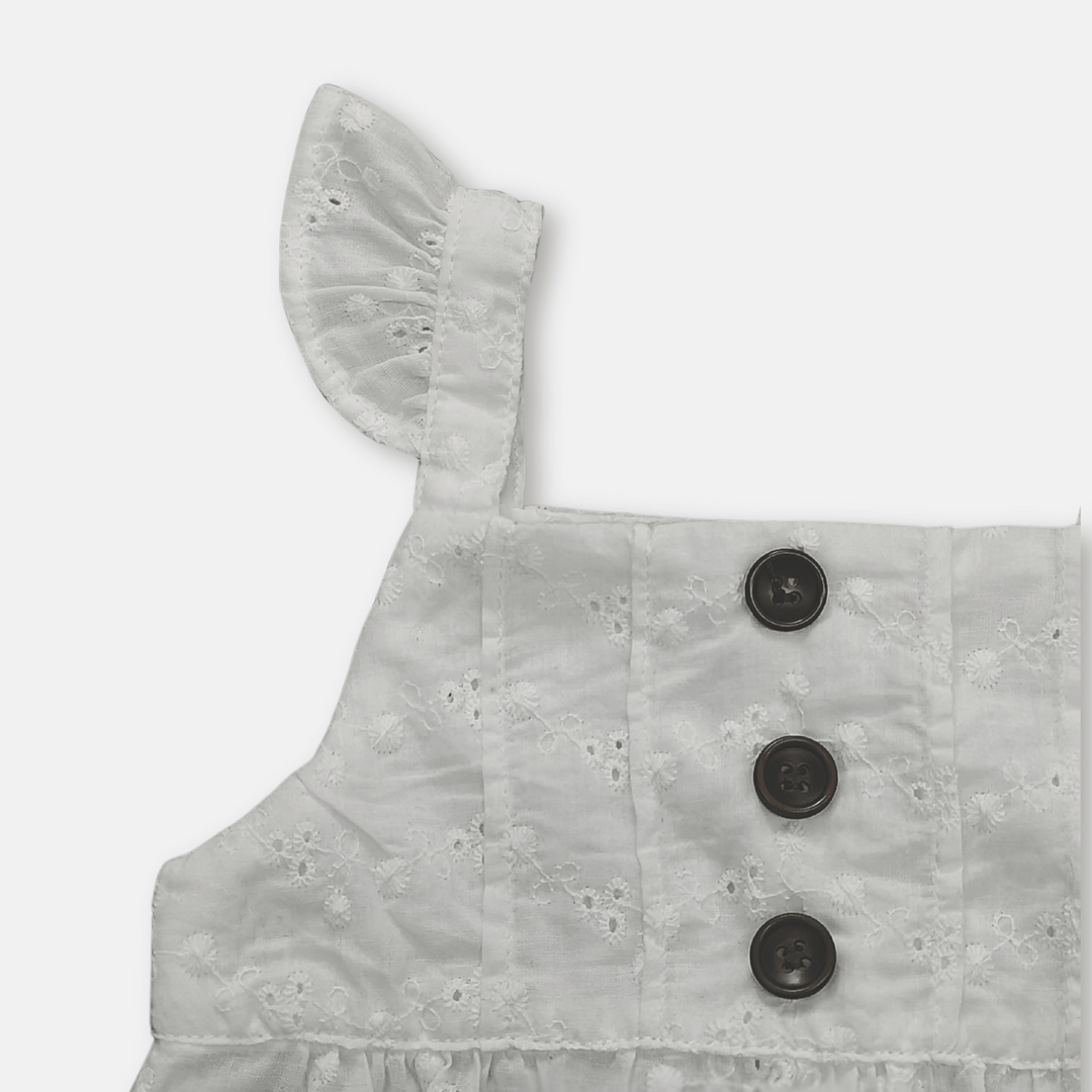 Girls white playsuit sales