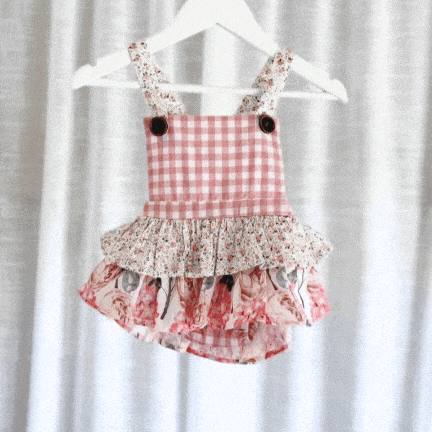 Love Henry Playsuits Baby Girls Frilly Playsuit -  Pretty Blossom