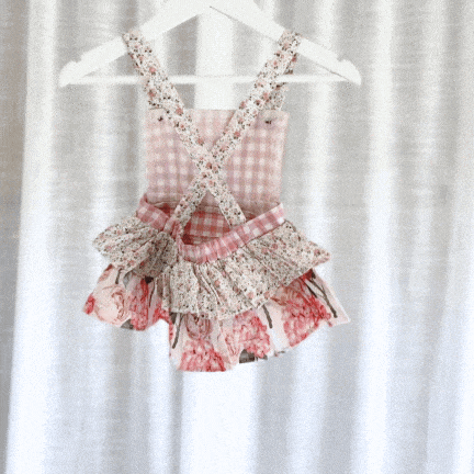 Love Henry Playsuits Baby Girls Frilly Playsuit -  Pretty Blossom
