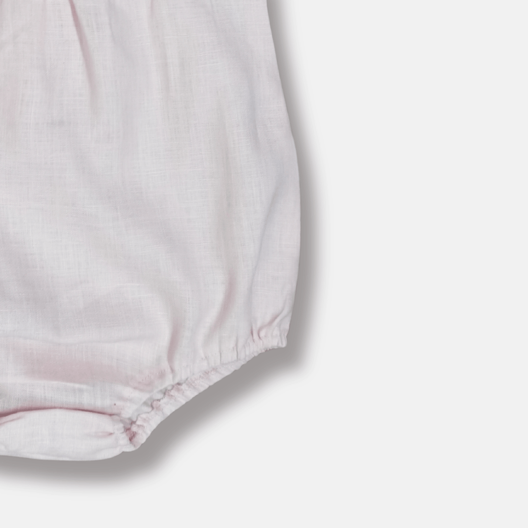 Love Henry Playsuits Baby Girls Neve Playsuit - Light Pink Linen