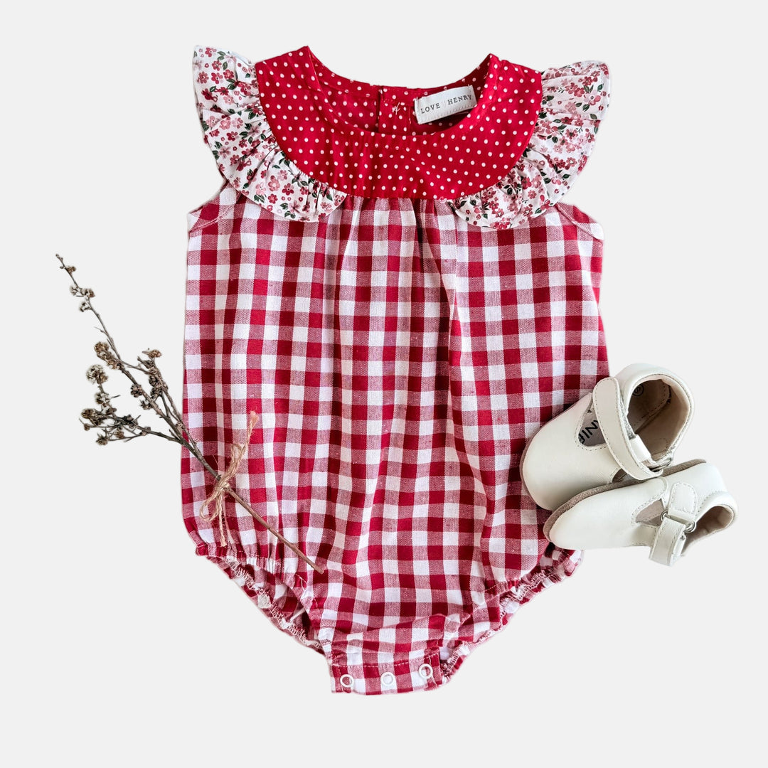 Love Henry Playsuits Baby Girls Neve Playsuit - Pink Petite Floral