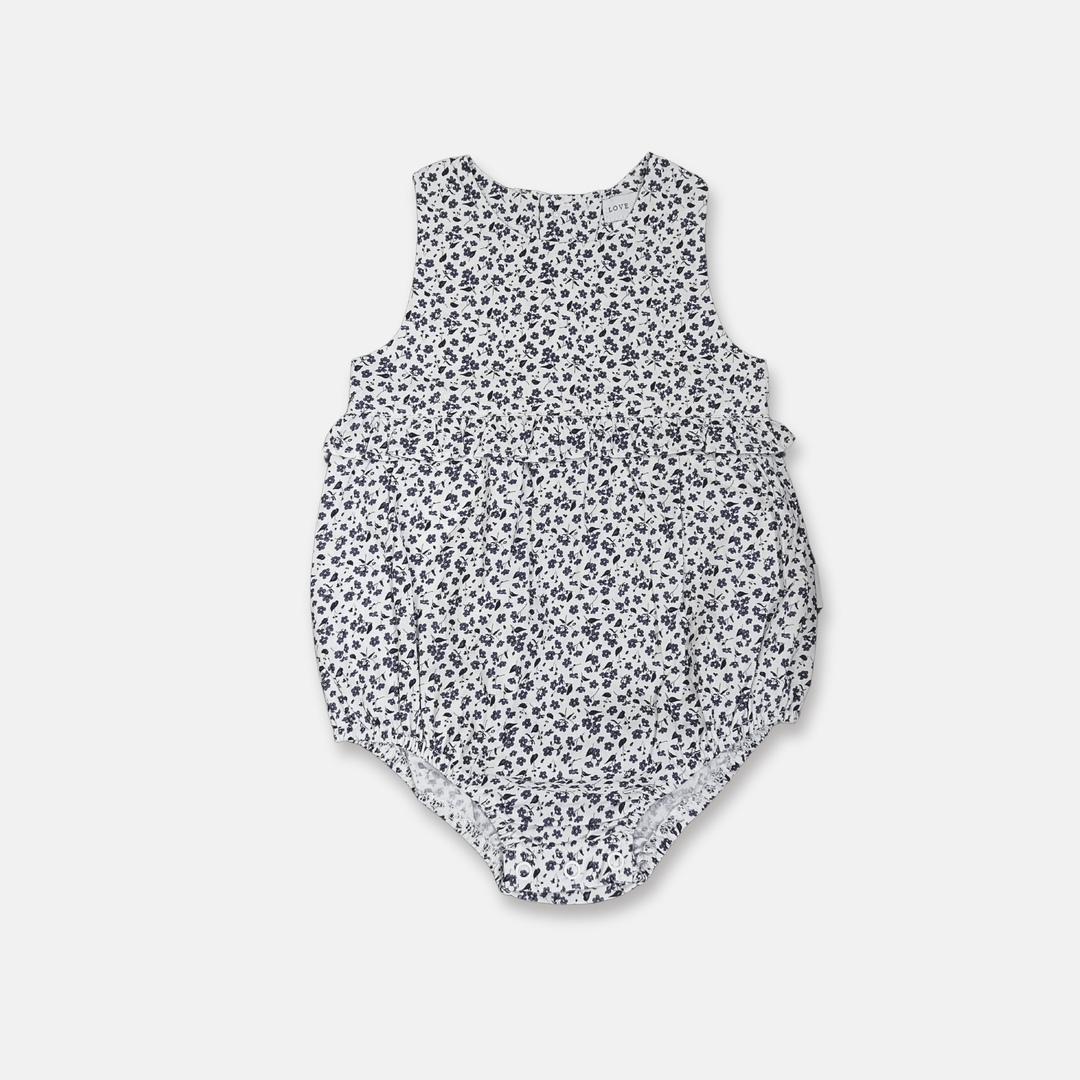Love Henry Playsuits Baby Girls Nora Playsuit - Navy Daisy