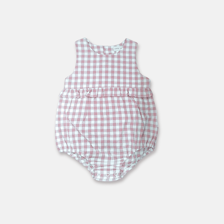 Love Henry Playsuits Baby Girls Nora Playsuit - Pink Check