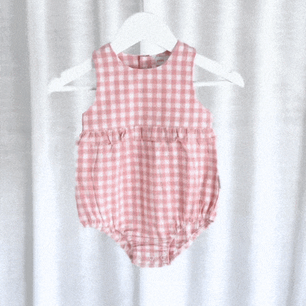 Love Henry Playsuits Baby Girls Nora Playsuit - Pink Check