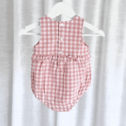Love Henry Playsuits Baby Girls Nora Playsuit - Pink Check