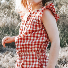 Load image into Gallery viewer, Love Henry Playsuits Girls Chloe Playsuit - Red Check
