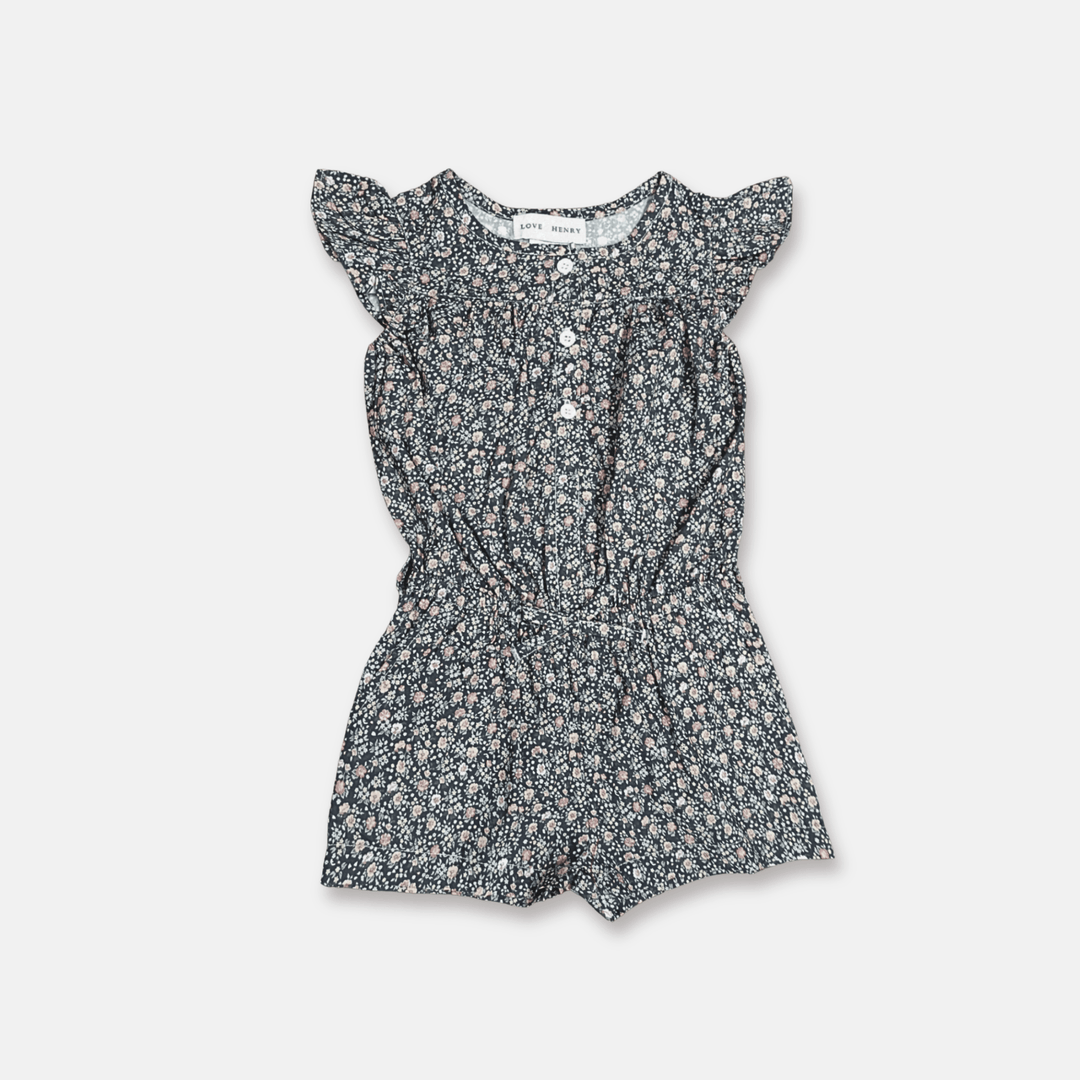 Love Henry Playsuits Girls Chloe Playsuit - Vintage Posy
