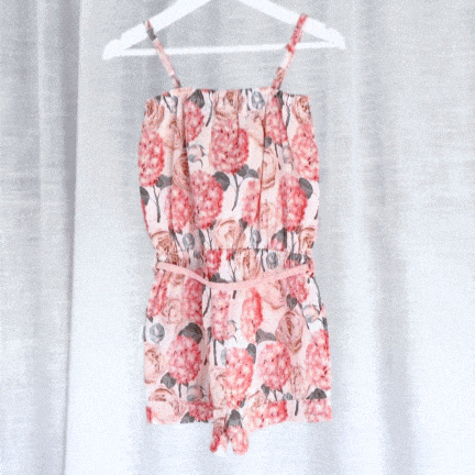 Love Henry Playsuits Girls Miranda Playsuit - Pink Blossom