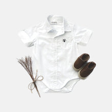 Load image into Gallery viewer, Love Henry Rompers Baby Boys Dress Shirt Romper - White
