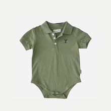 Load image into Gallery viewer, Love Henry Rompers Baby Boys Polo Romper - Green
