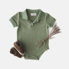 Load image into Gallery viewer, Love Henry Rompers Baby Boys Polo Romper - Green
