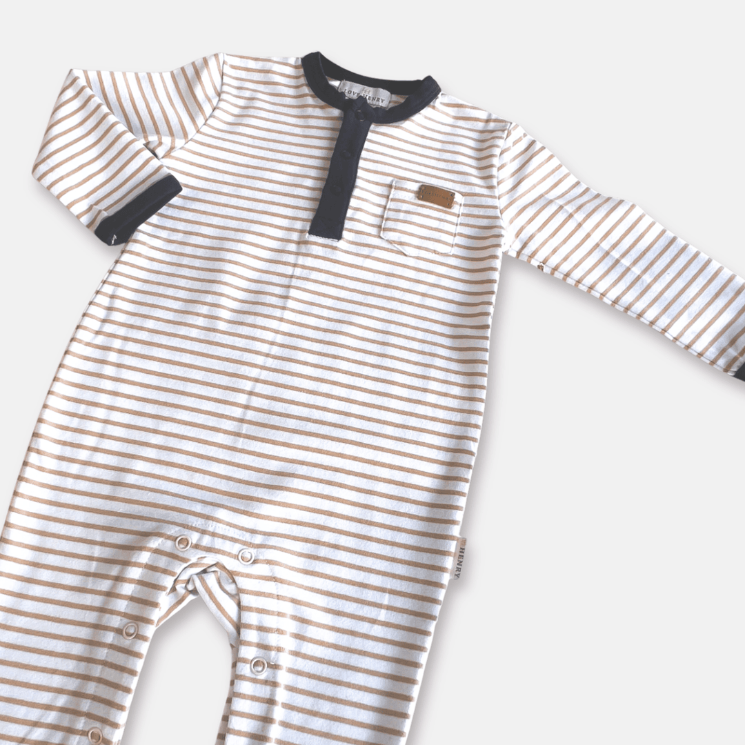 Love Henry Rompers Baby Boys Winter Onesie - Beige