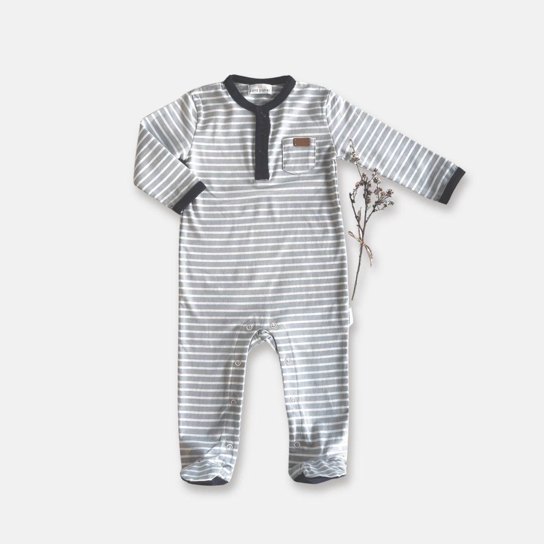 Love Henry Rompers Baby Boys Winter Onesie - Blue