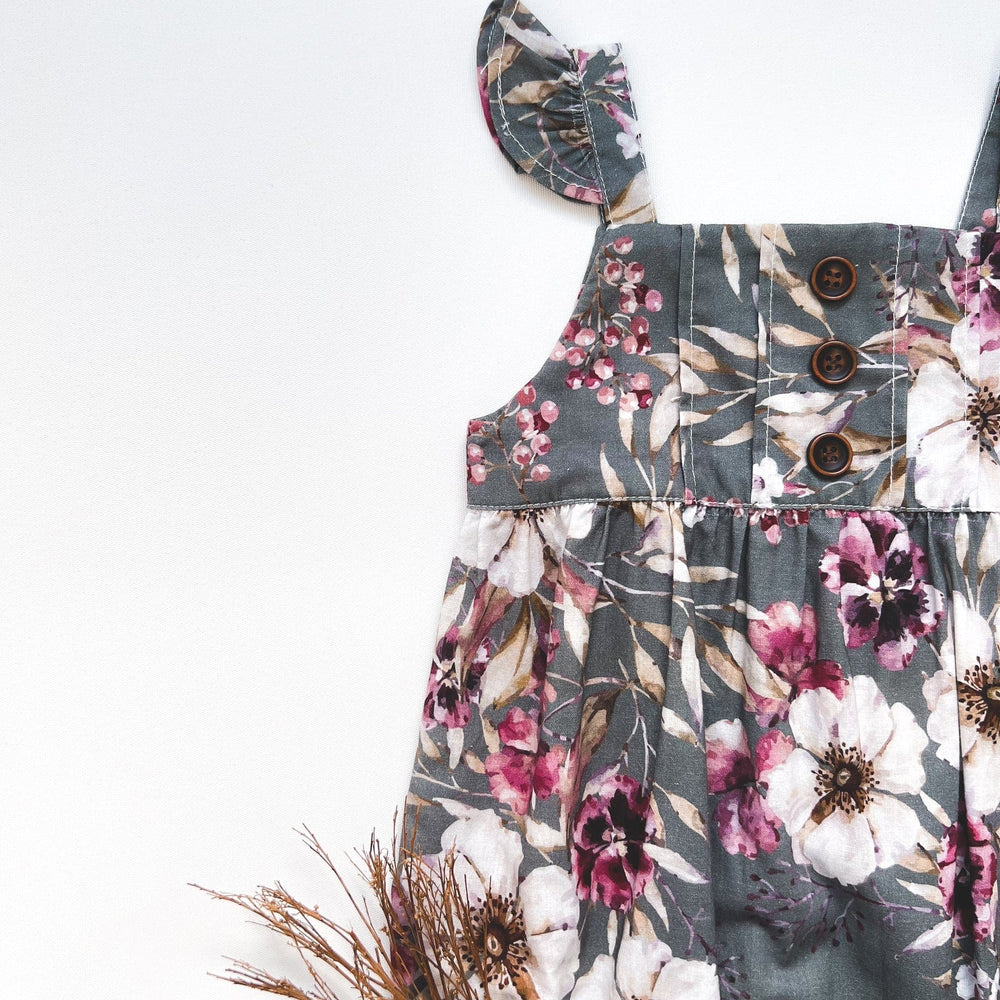 Love Henry Rompers Baby Girls Freya Playsuit - Midnight Floral