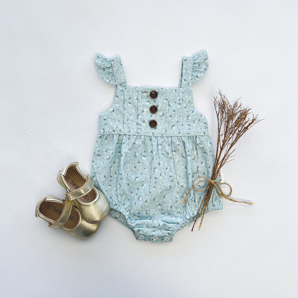 Crochet Baby Romper (The Freya Frilly Romper) - Maisie and Ruth