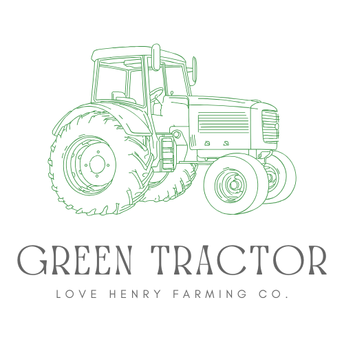 Love Henry Tops Baby Boys Green Tractor Tee - White