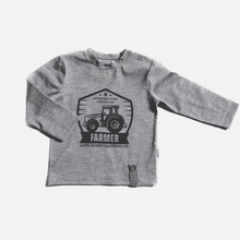 Load image into Gallery viewer, Love Henry Tops Baby Boys LS Graphic Tee - Farmers Tractor
