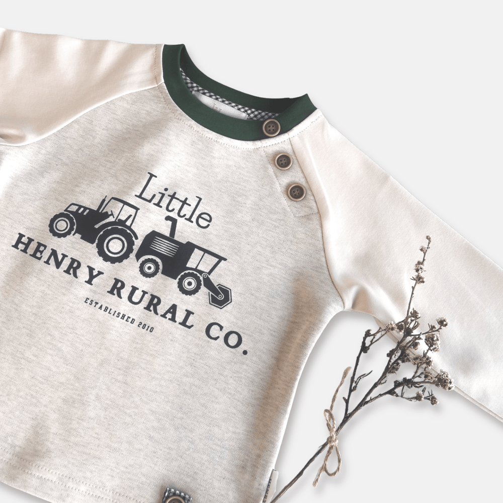 Love Henry Tops Baby Boys LS Graphic Tee - Little Rural Co.