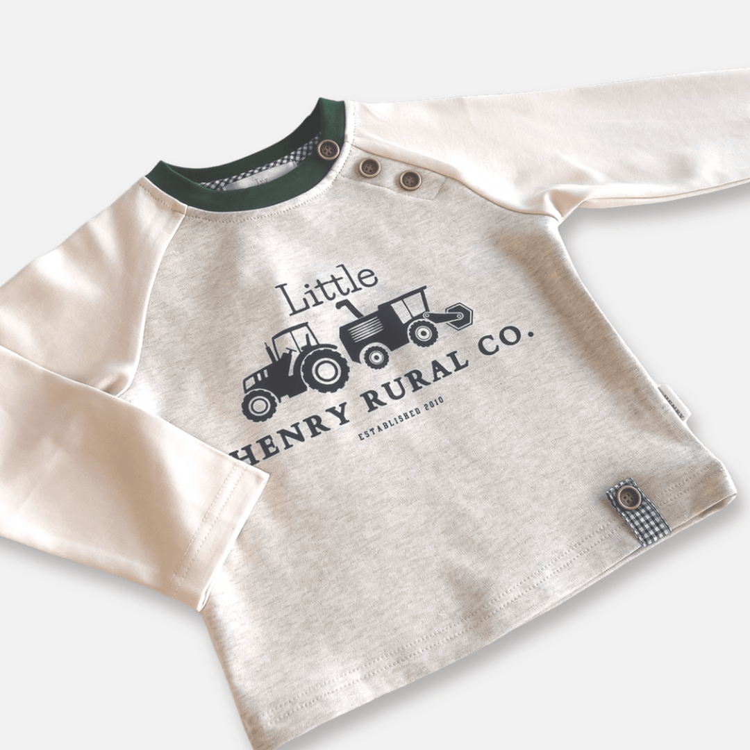 Love Henry Tops Baby Boys LS Graphic Tee - Little Rural Co.
