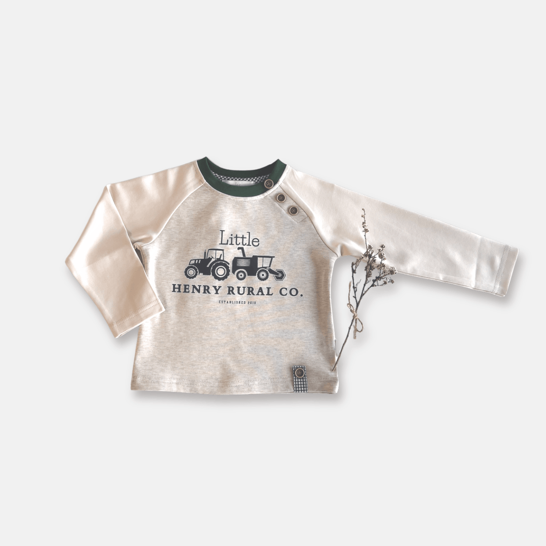 Love Henry Tops Baby Boys LS Graphic Tee - Little Rural Co.