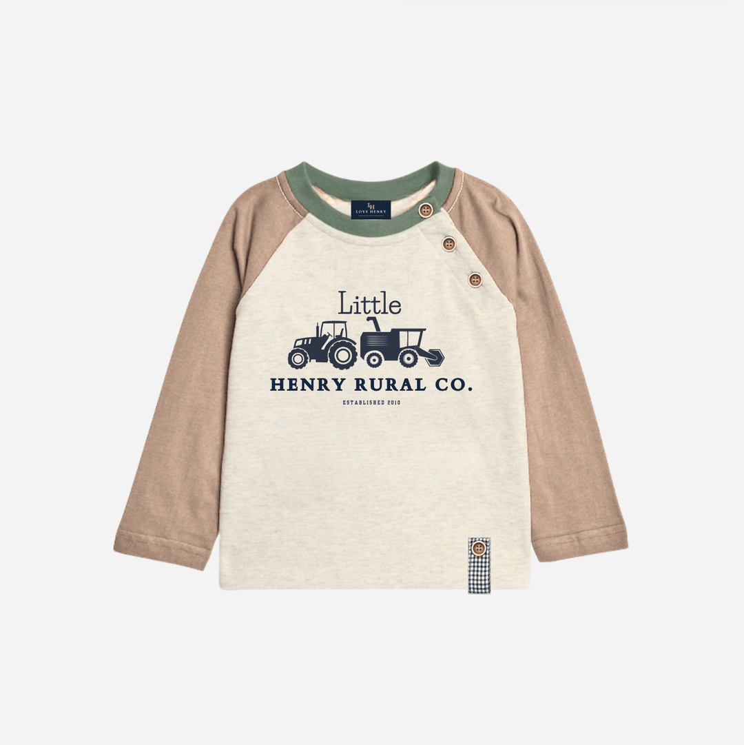 Love Henry Tops Baby Boys LS Graphic Tee - Little Rural Co.