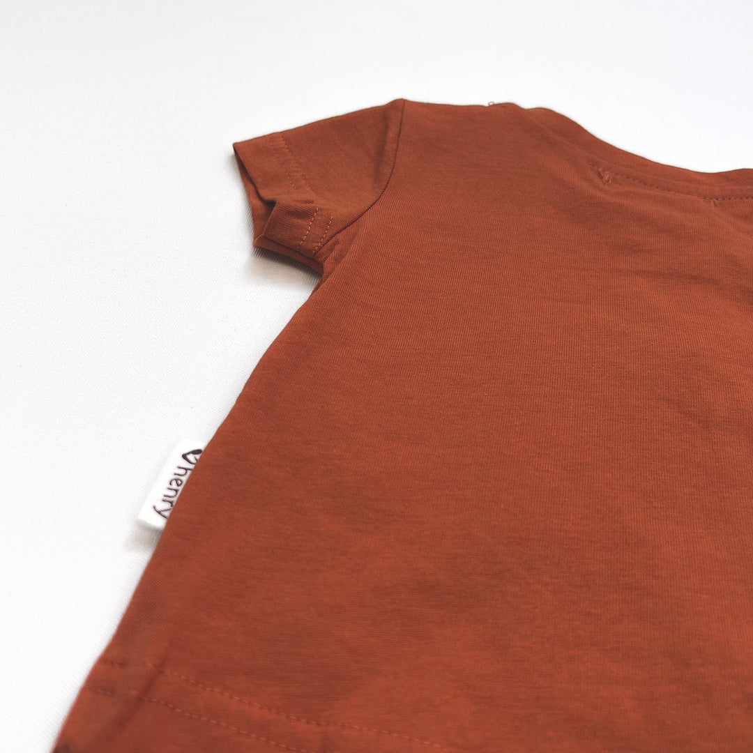 Love Henry Tops Baby Boys Plain Tee - Bronze