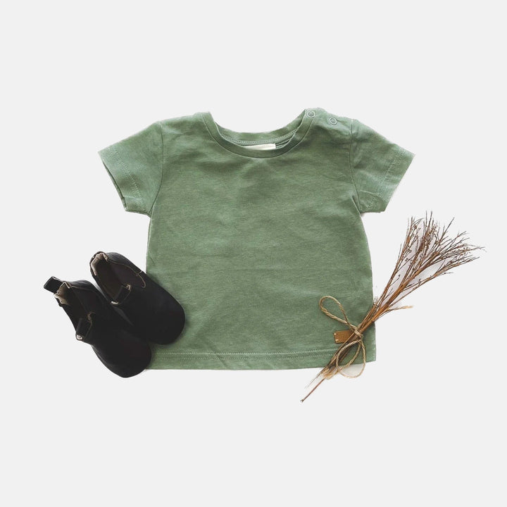 Love Henry Tops Baby Boys Plain Tee - Green