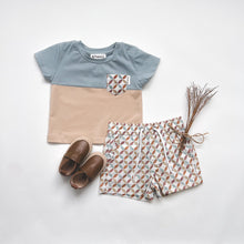 Load image into Gallery viewer, Love Henry Tops Baby Boys Pocket Tee - Vintage Kaleido

