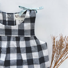 Load image into Gallery viewer, Love Henry Tops Baby Girls Amelia Top - Navy Check
