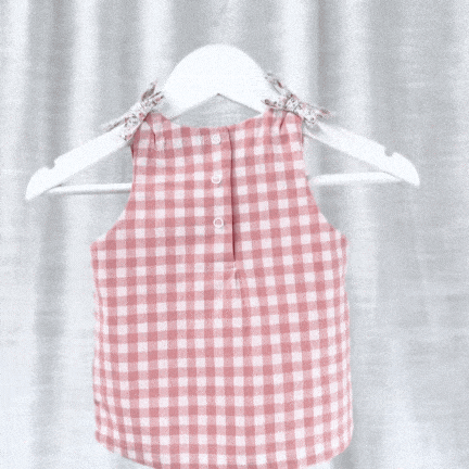 Love Henry Tops Baby Girls Amelia Top - Pink Check
