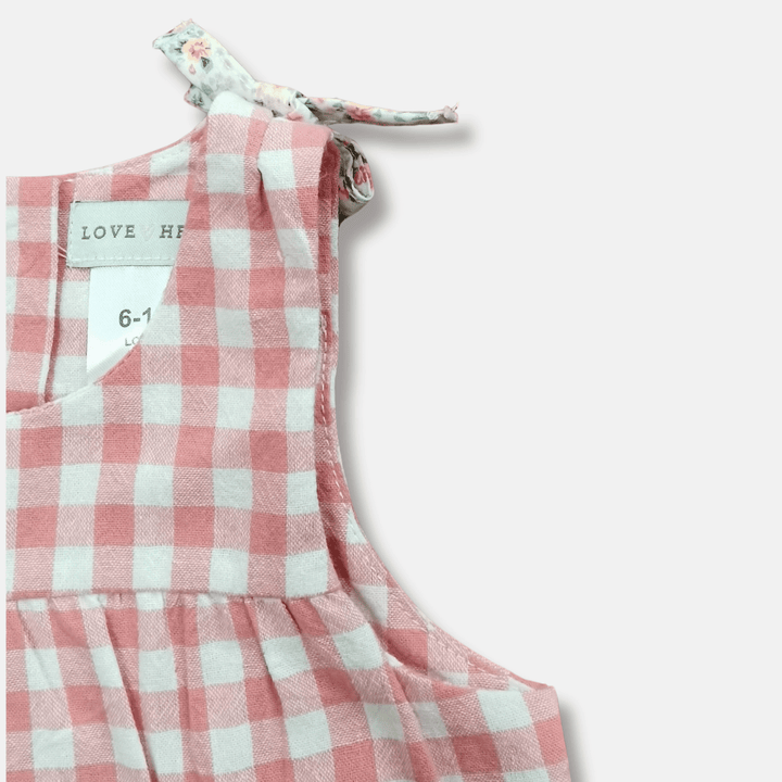 Love Henry Tops Baby Girls Amelia Top - Pink Check