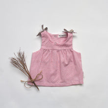 Load image into Gallery viewer, Love Henry Tops Baby Girls Amelia Top - Pink Gingham

