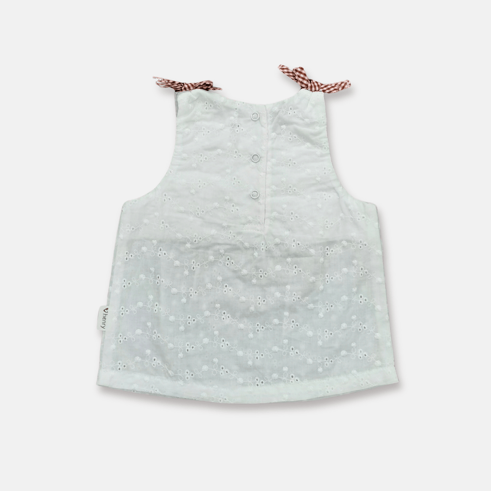 Love Henry Tops Baby Girls Amelia Top - White