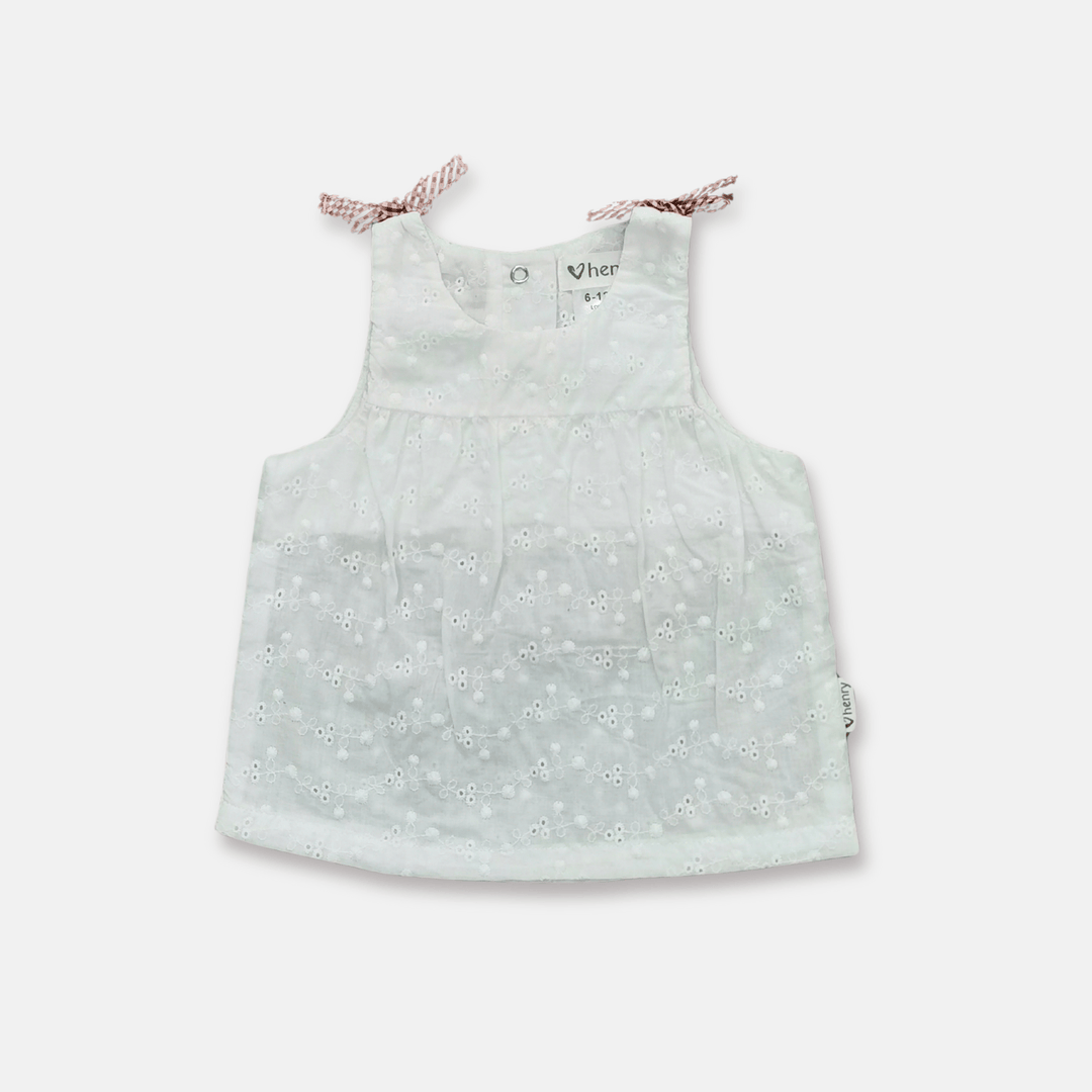 Love Henry Tops Baby Girls Amelia Top - White