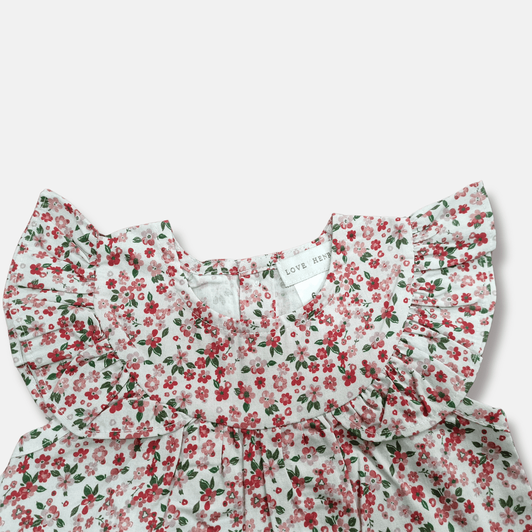 Love Henry Tops Baby Girls Tasmin Top - Pink Petite Floral