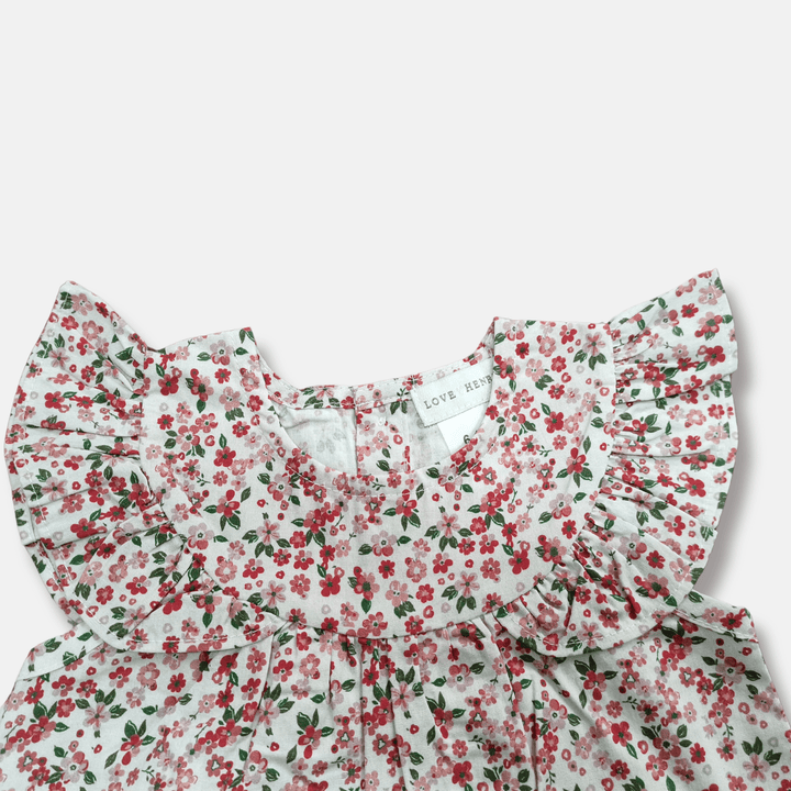 Love Henry Tops Baby Girls Tasmin Top - Pink Petite Floral