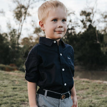Load image into Gallery viewer, Love Henry Tops Boys Dress Shirt - Navy
