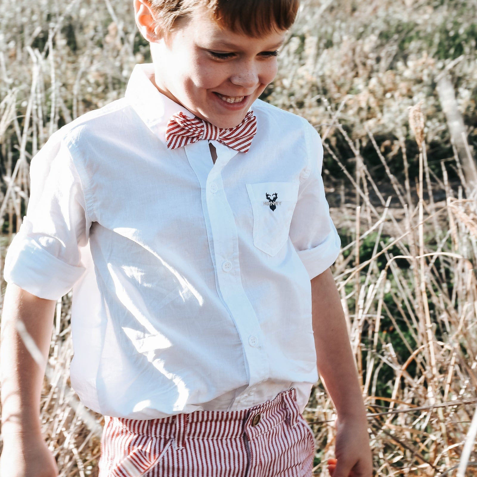 Love Henry Tops Boys Dress Shirt - White