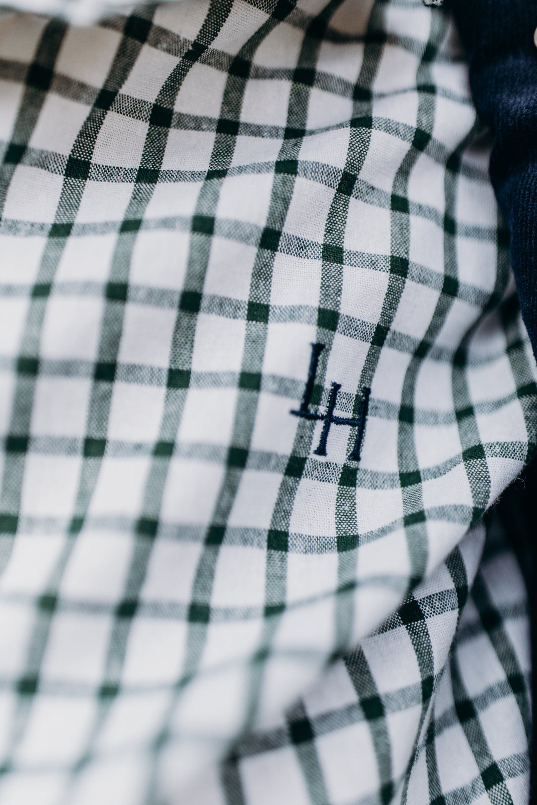 Love Henry Tops Boys Oxford Dress Shirt - Green Check