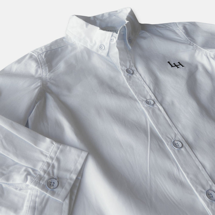 Love Henry Tops Boys Oxford Dress Shirt -  White