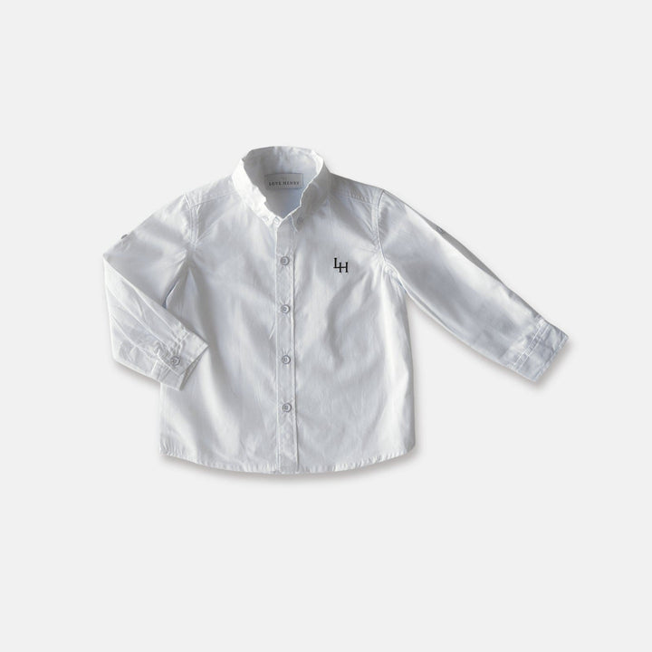 Love Henry Tops Boys Oxford Dress Shirt -  White