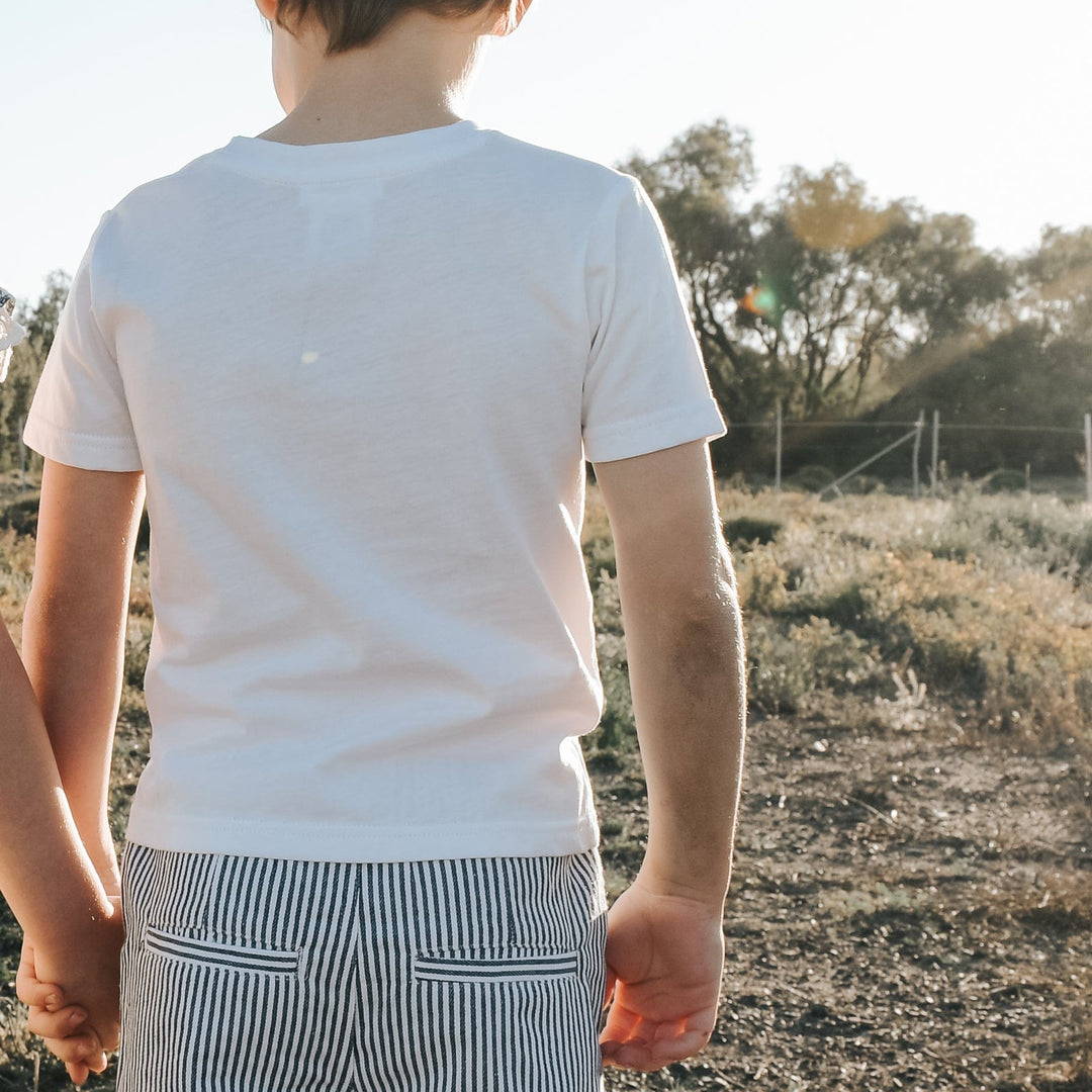 Love Henry Tops Boys Plain Tee - White