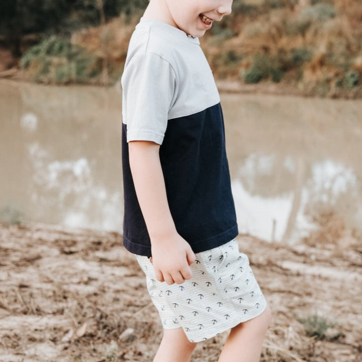 Love Henry Tops Boys Pocket Tee - Amalfi Coast