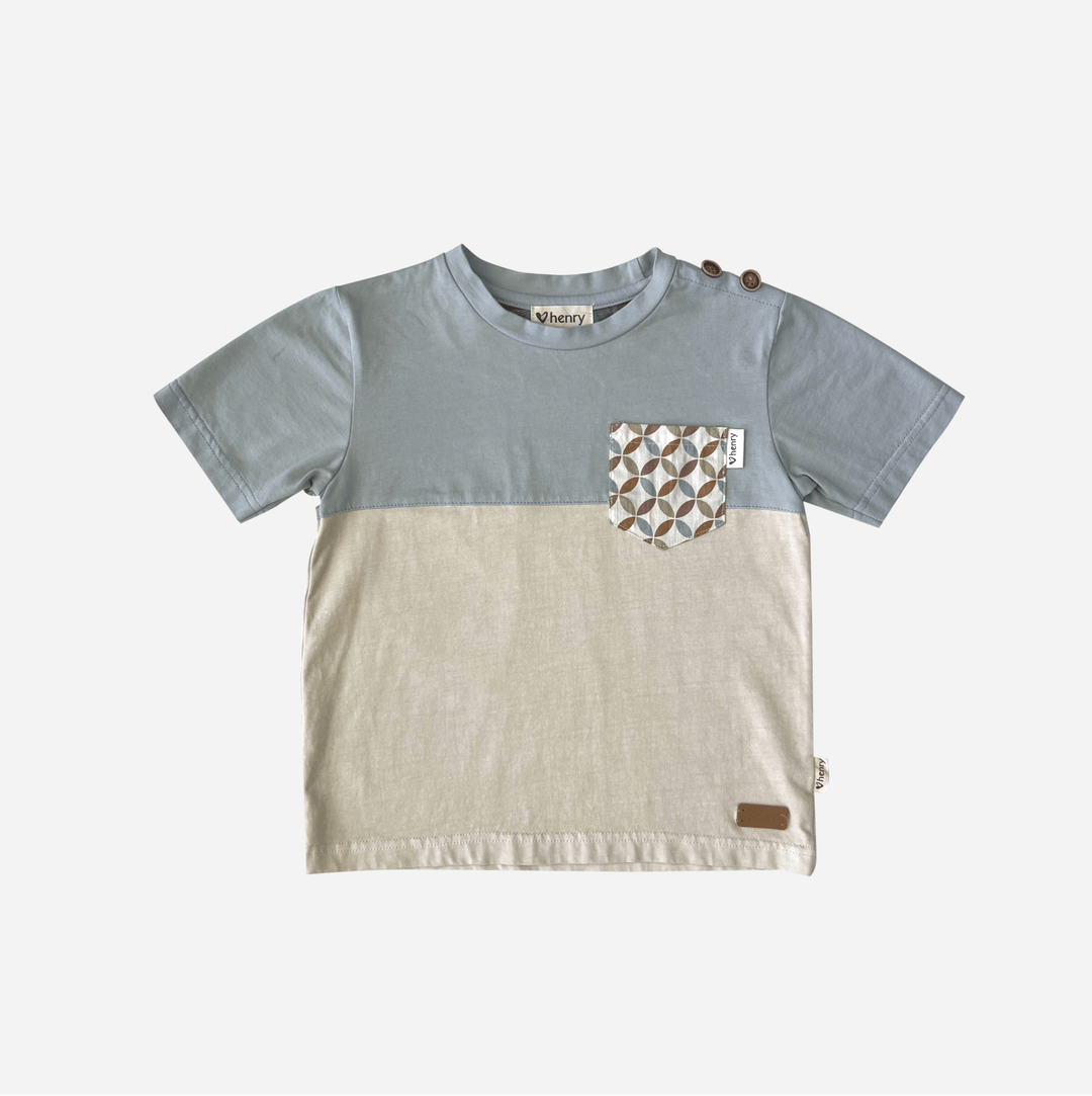 Love Henry Tops Boys Pocket Tee - Vintage Kaleido