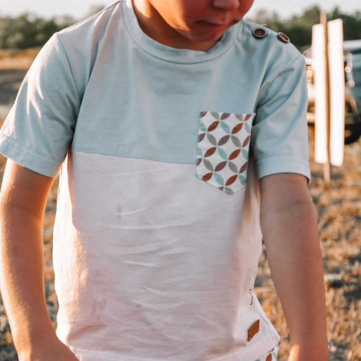 Love Henry Tops Boys Pocket Tee - Vintage Kaleido