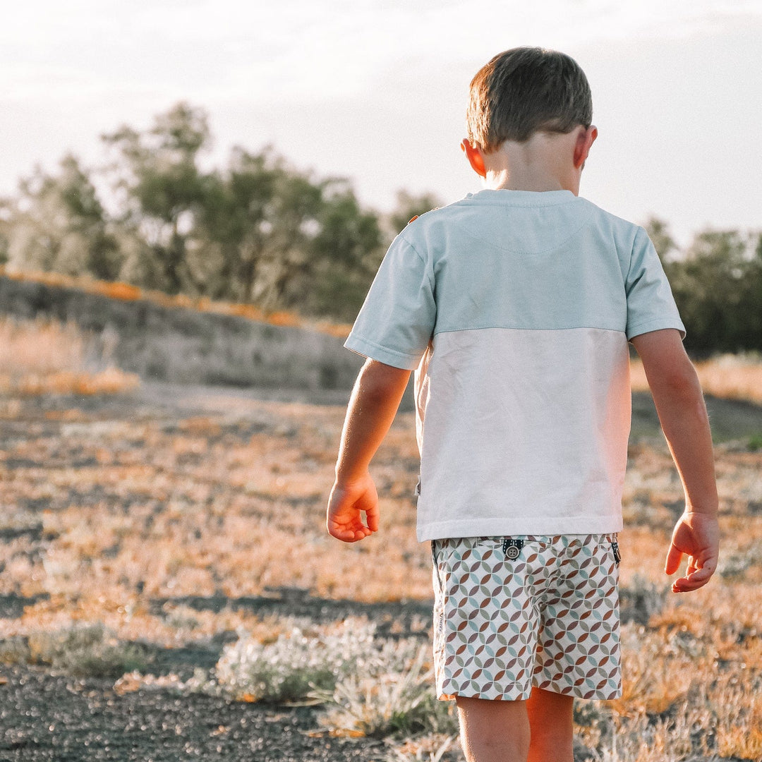 Love Henry Tops Boys Pocket Tee - Vintage Kaleido