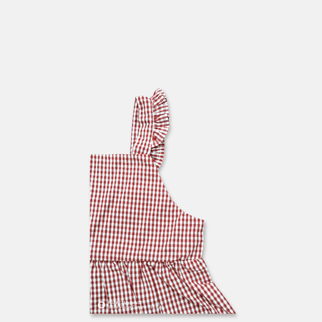 Love Henry Tops Girls Esme Top - Petite Red Check