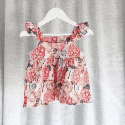Love Henry Tops Girls Esme Top - Pink Blossom