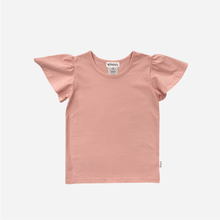 Load image into Gallery viewer, Love Henry Tops Girls Frill Sleeve Top - Peach Pink
