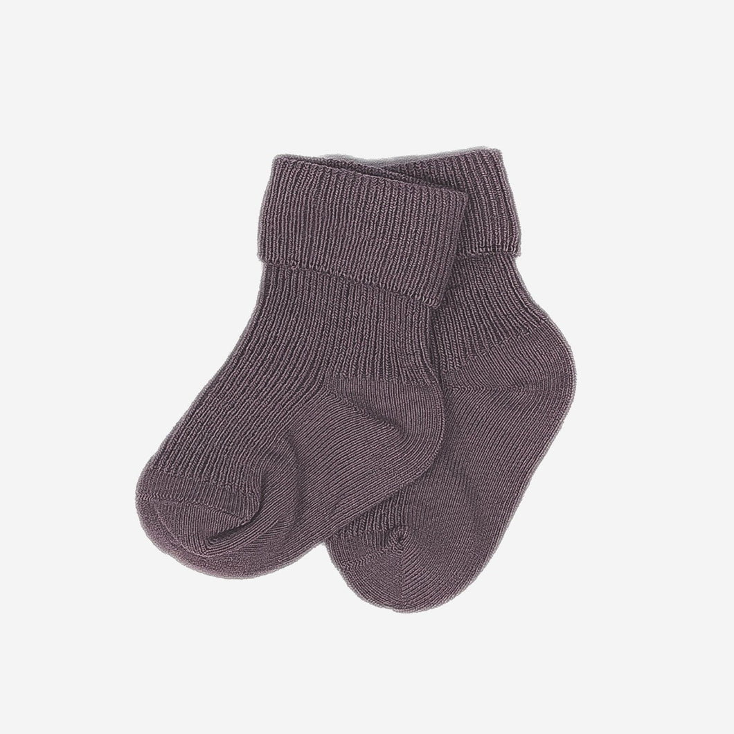 Love Henry Accessories 0-3 Months Baby Classic Cuff Socks - Mauve